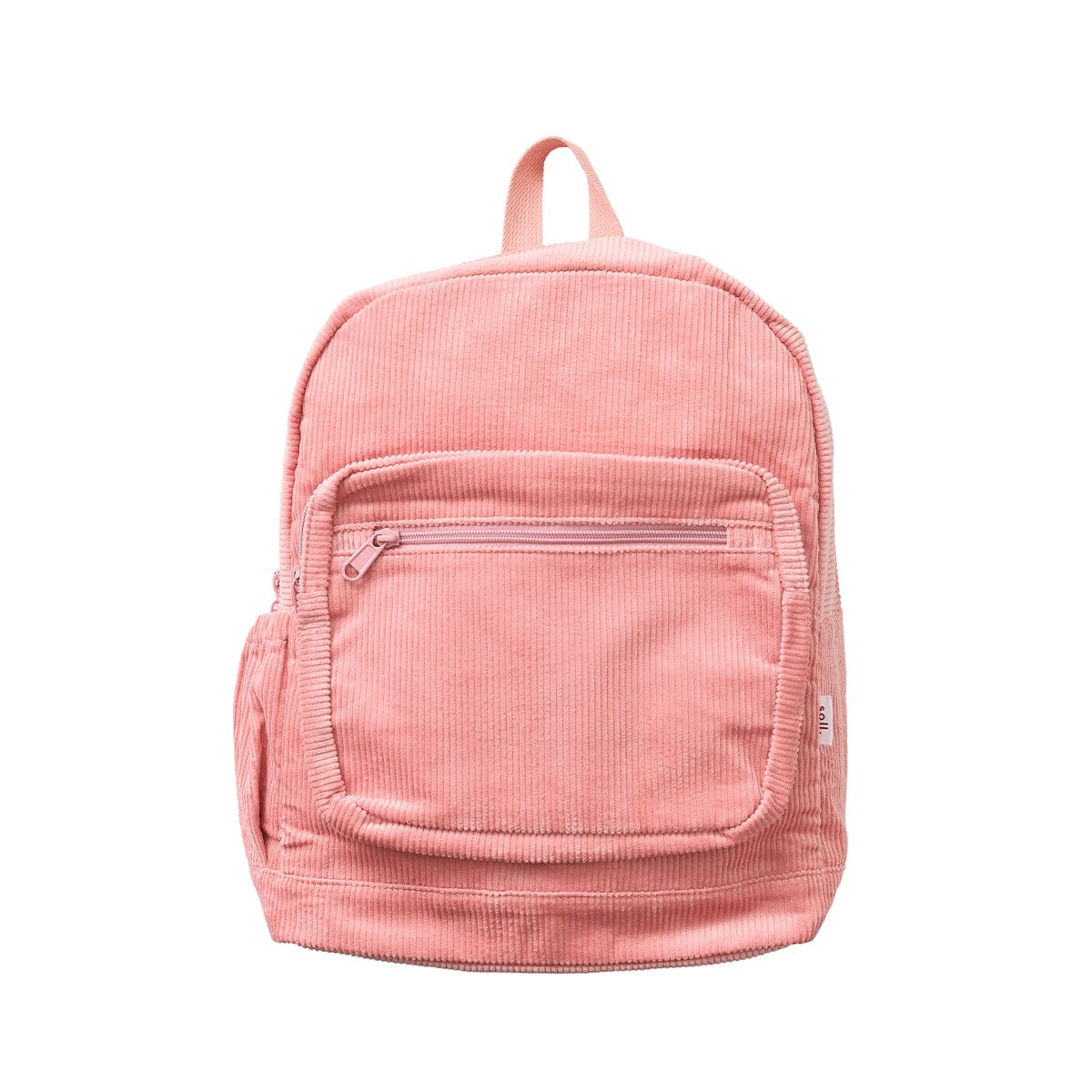 Corduroy Backpack - Light Blush backpack soll. the label