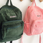 Corduroy Backpack - Lilac backpack soll. the label