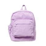 Corduroy Backpack - Lilac backpack soll. the label
