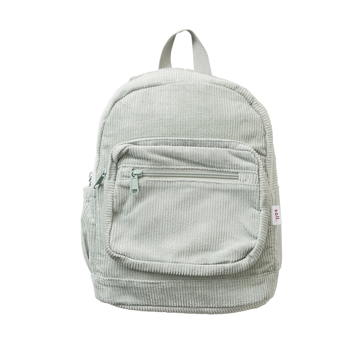 Corduroy Backpack - Seafoam backpack soll. the label