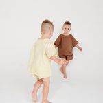 Linen Relaxed Shorts - Lemon summer23 soll. the label