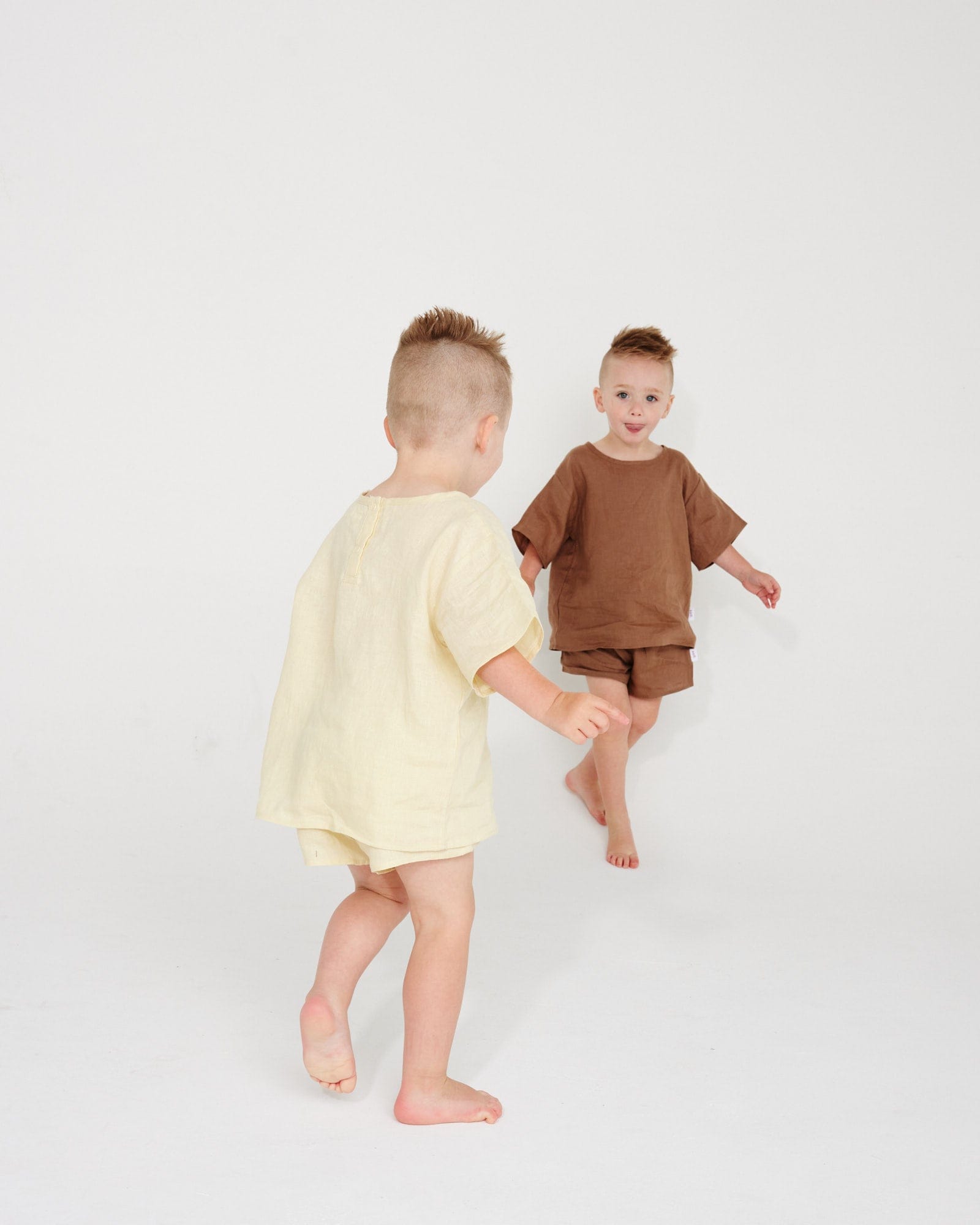 Linen Relaxed Shorts - Lemon summer23 soll. the label