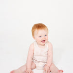 Linen Singlet and Bloomer Set - Beige Gingham summer23 soll. the label