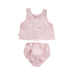 Linen Singlet and Bloomer Set - Mauve summer23 soll. the label