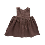 Linen Singlet Dress - Chocolate summer23 soll. the label