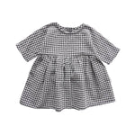 Linen Sleeve Dress - Gingham summer23 soll. the label