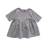 Linen Sleeve Dress - Gingham summer23 soll. the label