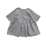 Linen Sleeve Dress - Gingham summer23 soll. the label