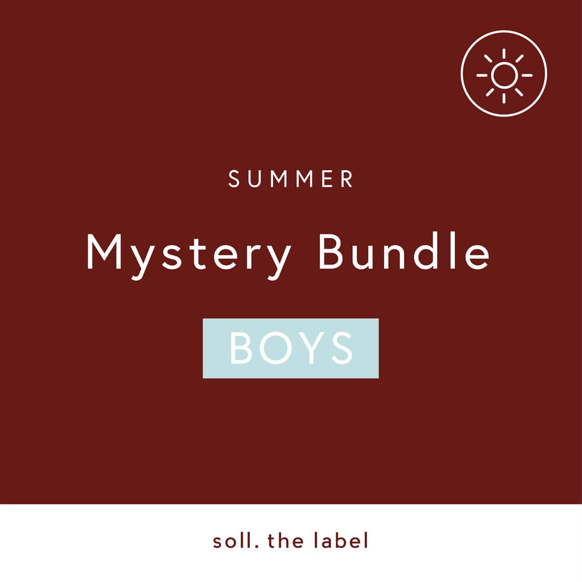 Summer Mystery Bundle - Boys bundle soll. the label
