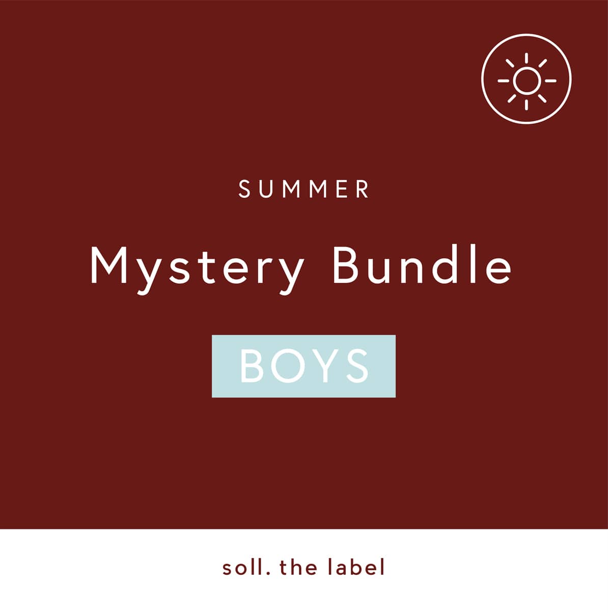 Summer Mystery Bundle - Boys bundle soll. the label