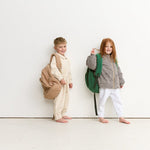 Wooley Backpack - Camel backpack soll. the label